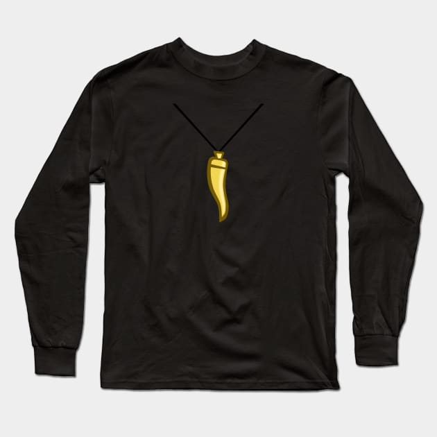 TD Vito - Gold horn-shaped pendant Long Sleeve T-Shirt by CourtR